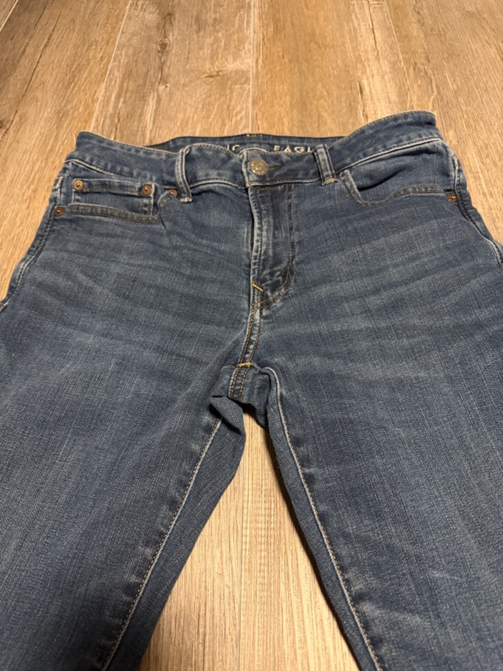 American Eagle Outfitters Air-flex Dark Wash Slim Straight Jeans